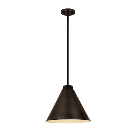 Z-Lite Eaton 1 Light Pendant, Bronze Plate & Bronze Plate 6011P18-BP